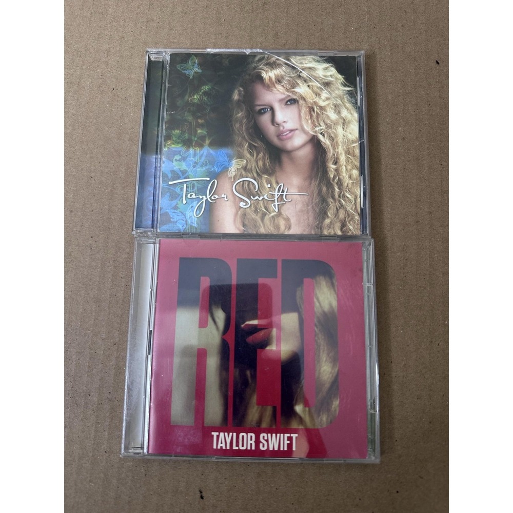 Taylor Swift CD Lot Self-Titled & Red Deluxe Edition Country Pop 3CD BMR120702
